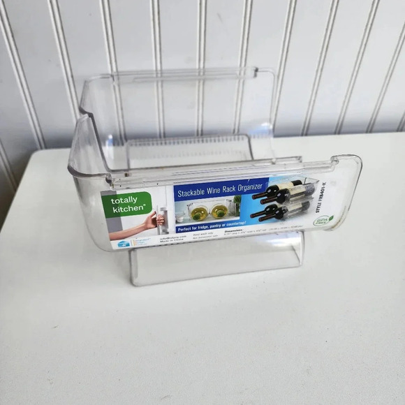 Acrylic Stackable Wine Bottle Holder Organizer Fridge and Freezer BPA Free - Picture 12 of 12